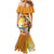 Happy Lei Day Family Matching Mermaid Dress and Hawaiian Shirt Hula Girl Polynesian Flower Kakau Pattern