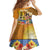 Happy Lei Day Family Matching Tank Maxi Dress and Hawaiian Shirt Hula Girl Polynesian Flower Kakau Pattern