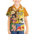 Happy Lei Day Kid Hawaiian Shirt Hula Girl Polynesian Flower Kakau Pattern