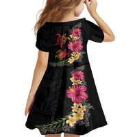 Hawaiian Flower and Tribal Turtle Family Matching Tank Maxi Dress and Hawaiian Shirt Colorful Style