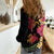 Hawaiian Flower and Tribal Turtle Women Casual Shirt Colorful Style