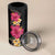 Hawaiian Plumeria and Hibiscus 4 in 1 Can Cooler Tumbler Colorful Style