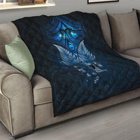 New Zealand Matariki Quilt Maori Pattern and Kiwi Bird Haka Dance Sky Night