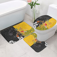 Aotearoa New Zealand And Australia Basketball Custom Bathroom Set Maori Tribal Tattoo And Aboriginal Dot Art Heritage
