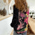 Hawaiian Tropical Plants Turtle and Shark Women Casual Shirt Polynesian Art Tattoo