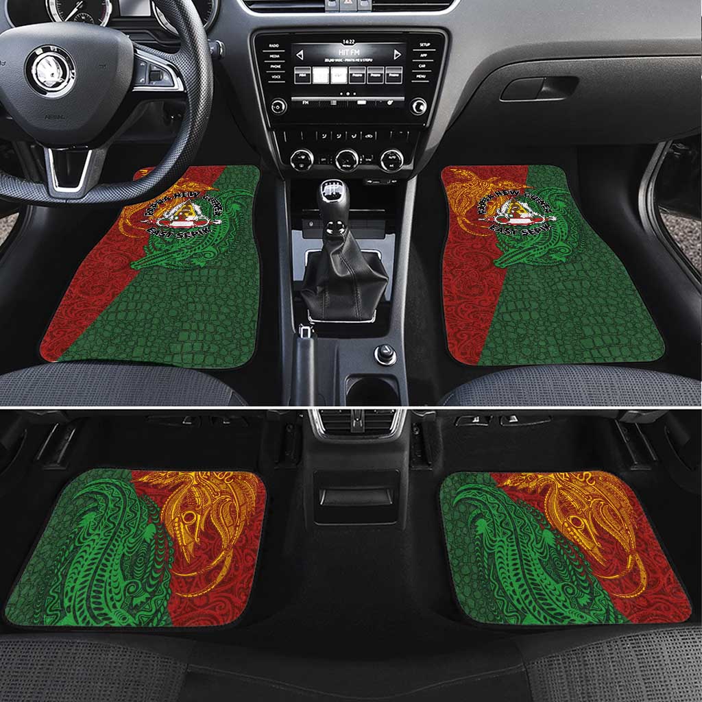 Papua New Guinea East Sepik Province Car Mats Tribal Crocodile Birds of Paradise Melanesian Tattoo