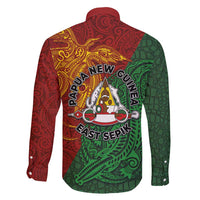 Papua New Guinea East Sepik Province Family Matching Short Sleeve Bodycon Dress and Hawaiian Shirt Tribal Crocodile Birds of Paradise Melanesian Tattoo