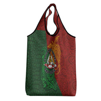 Papua New Guinea East Sepik Province Grocery Bag Tribal Crocodile Birds of Paradise Melanesian Tattoo