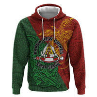 Papua New Guinea East Sepik Province Hoodie Tribal Crocodile Birds of Paradise Melanesian Tattoo