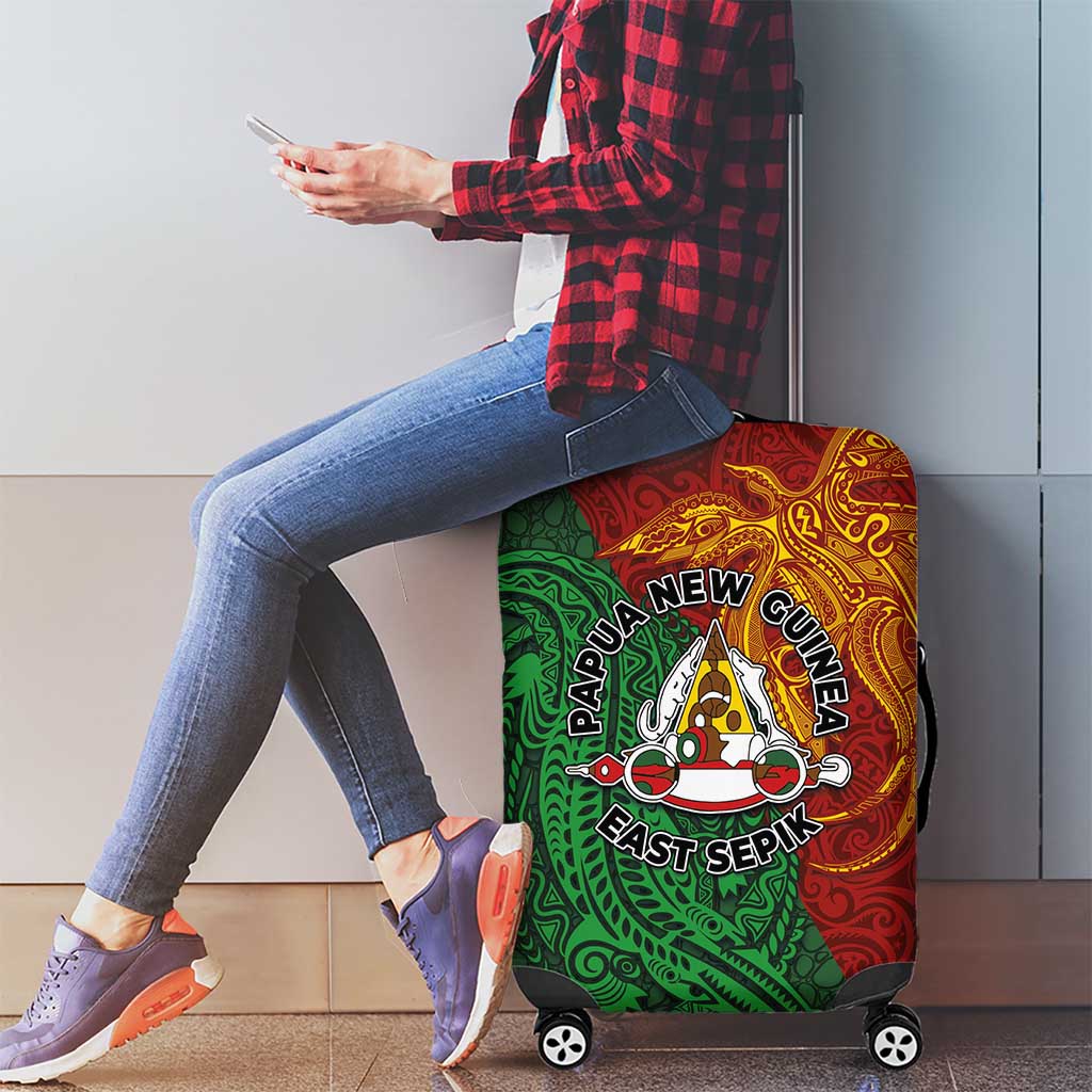 Papua New Guinea East Sepik Province Luggage Cover Tribal Crocodile Birds of Paradise Melanesian Tattoo