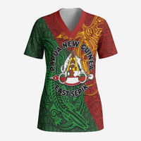 Papua New Guinea East Sepik Province Scrub Top Tribal Crocodile Birds of Paradise Melanesian Tattoo - Polynesian Pride