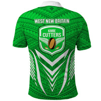 Kimbe Cutters Rugby Polo Shirt Papua New Guinea Polynesian Tattoo Green Version LT03 - Polynesian Pride