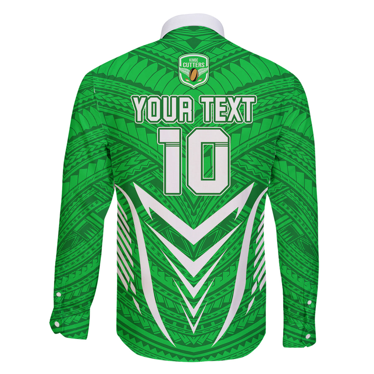 Custom Kimbe Cutters Rugby Family Matching Tank Maxi Dress and Hawaiian Shirt Papua New Guinea Polynesian Tattoo Green Version LT03 - Polynesian Pride