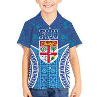 Fiji Day Family Matching Tank Maxi Dress and Hawaiian Shirt Fijian Masi Tribal Hibiscus Tattoo and Tapa Pattern