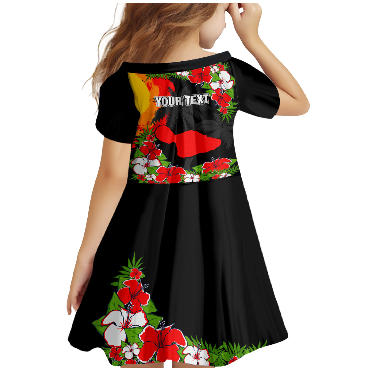 Custom Hawaii Maui Island Family Matching Mermaid Dress and Hawaiian Shirt Maui Map With Tropical Forest Sunset Vibe LT03 - Polynesian Pride