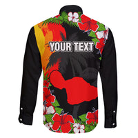 Custom Hawaii Maui Island Family Matching Puletasi Dress and Hawaiian Shirt Maui Map With Tropical Forest Sunset Vibe LT03 - Polynesian Pride