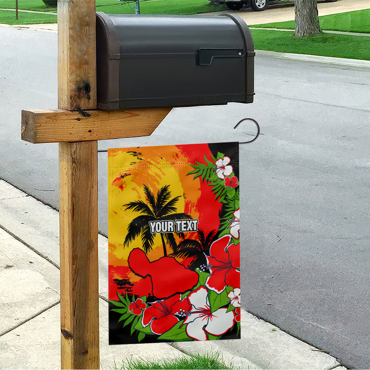 Custom Hawaii Maui Island Garden Flag Maui Map With Tropical Forest Sunset Vibe LT03 - Polynesian Pride