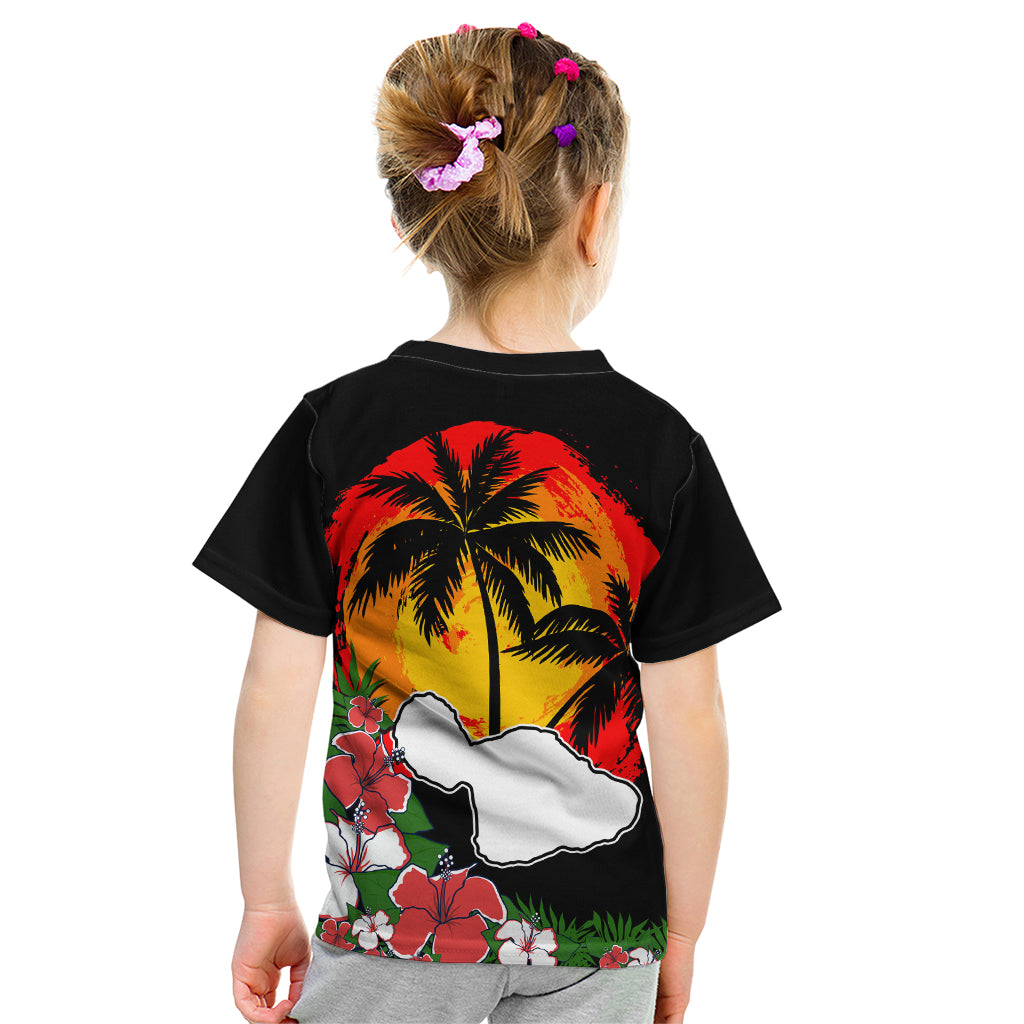Hawaii Maui Island Kid T Shirt Maui Map With Tropical Forest Vintage Style LT03 - Polynesian Pride