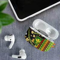 Hawaiian Tropical Plants Lei AirPods Case Kanaka Maoli Tribal with Palaka Motifs LT03 - Polynesian Pride