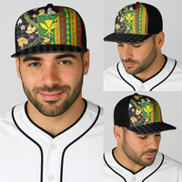 Hawaiian Tropical Plants Lei Baseball Net Cap Kanaka Maoli Tribal with Palaka Motifs LT03 - Polynesian Pride