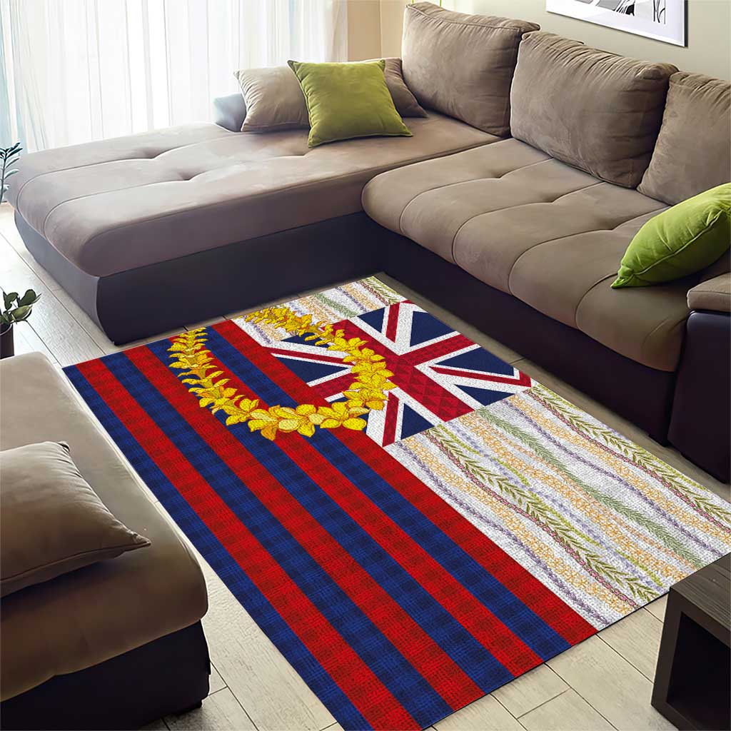 Hawaiian Tropical Plants Lei Area Rug National Flag Style LT03 - Polynesian Pride
