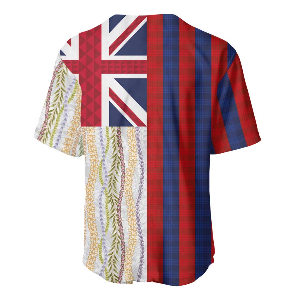 Hawaiian Tropical Plants Lei Baseball Jersey National Flag Style LT03 - Polynesian Pride
