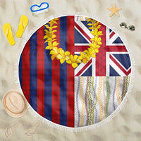 Hawaiian Tropical Plants Lei Beach Blanket National Flag Style LT03 One Size 150cm Multicolor - Polynesian Pride