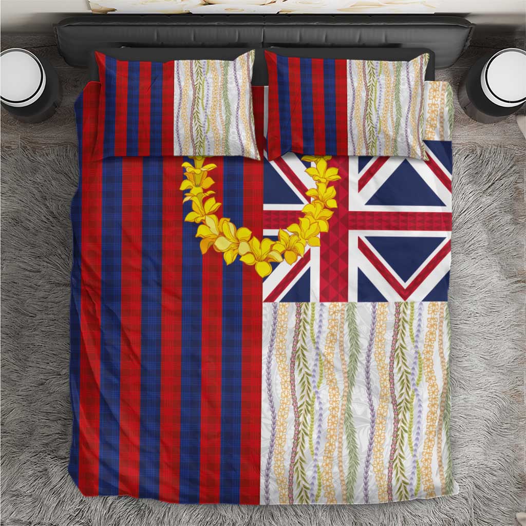 Hawaiian Tropical Plants Lei Bedding Set National Flag Style LT03 Multicolor - Polynesian Pride