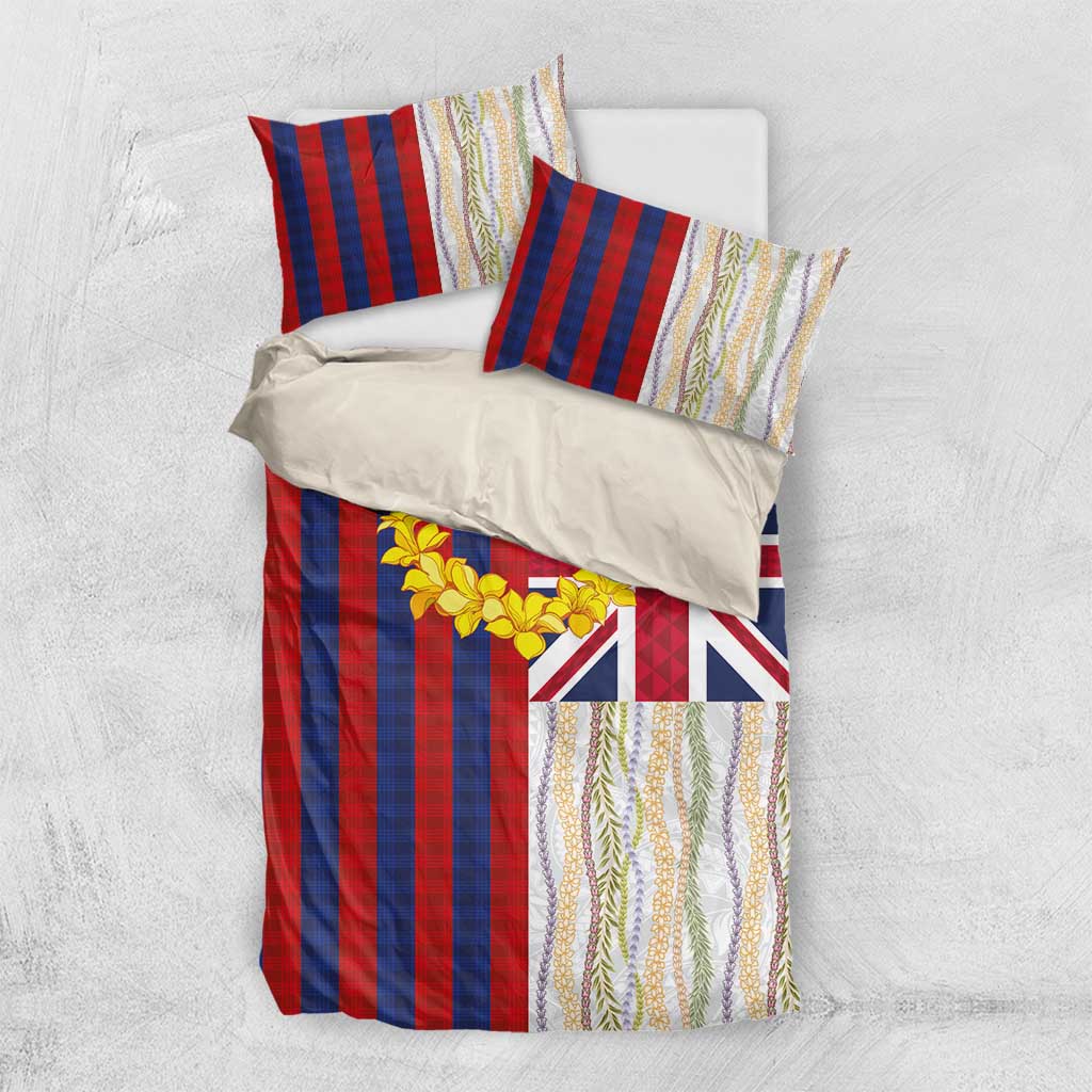 Hawaiian Tropical Plants Lei Bedding Set National Flag Style LT03 US Twin 172cm x 218cm Multicolor - Polynesian Pride