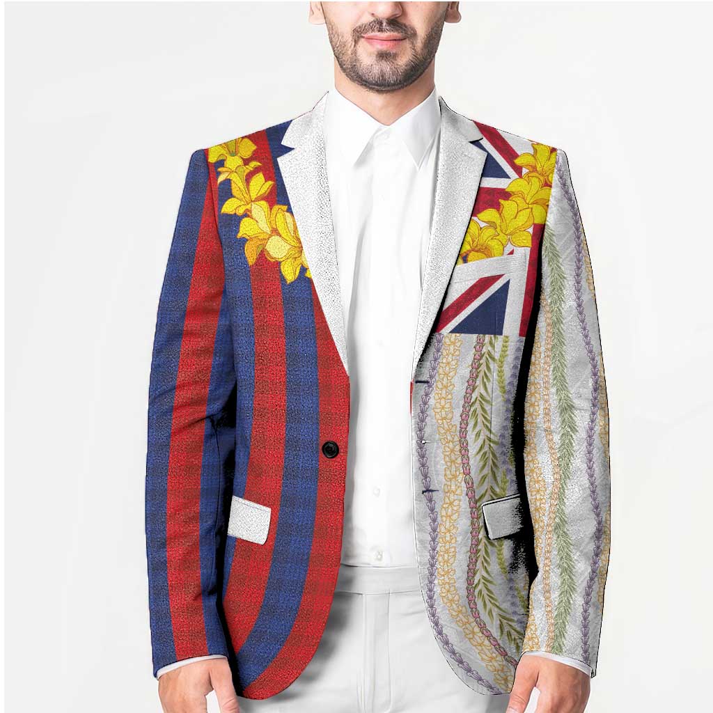 Hawaiian Tropical Plants Lei Blazer National Flag Style LT03 - Polynesian Pride
