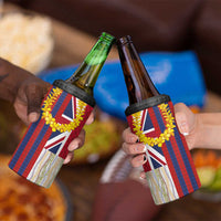 Hawaiian Tropical Plants Lei 4 in 1 Can Cooler Tumbler National Flag Style LT03 - Polynesian Pride