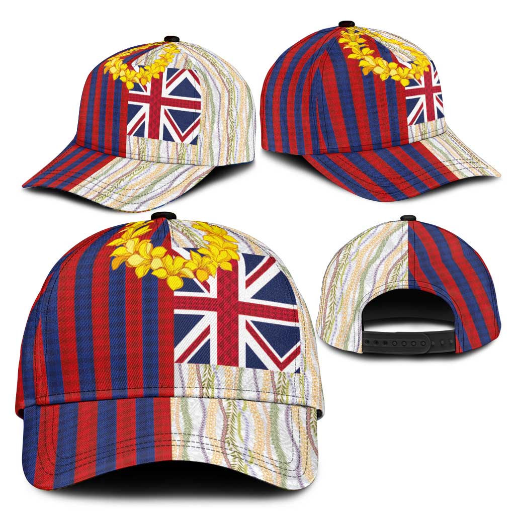 Hawaiian Tropical Plants Lei Classic Cap National Flag Style - Polynesian Pride