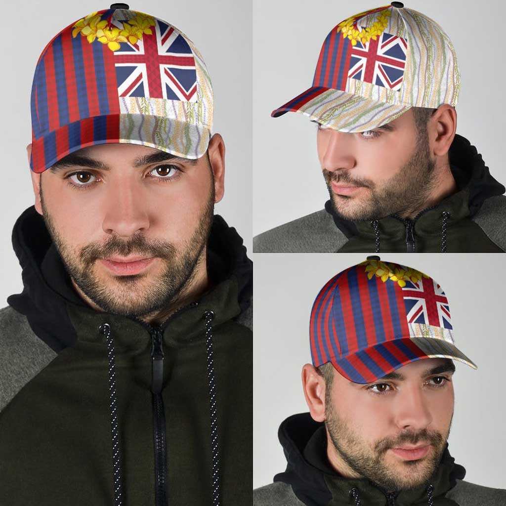 Hawaiian Tropical Plants Lei Classic Cap National Flag Style - Polynesian Pride