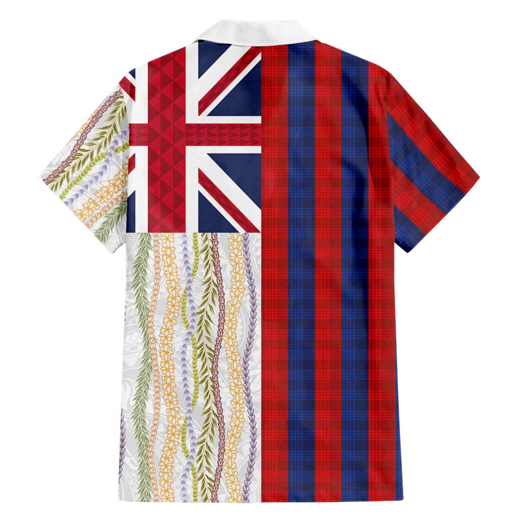 Hawaiian Tropical Plants Lei Family Matching Mermaid Dress and Hawaiian Shirt National Flag Style - Polynesian Pride