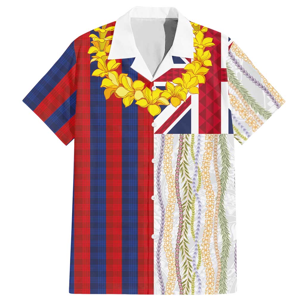 Hawaiian Tropical Plants Lei Hawaiian Shirt National Flag Style LT03 Multicolor - Polynesian Pride