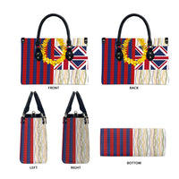 Hawaiian Tropical Plants Lei Leather Bag National Flag Style LT03 - Polynesian Pride