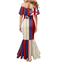 Hawaiian Tropical Plants Lei Mermaid Dress National Flag Style LT03 - Polynesian Pride