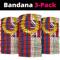 Hawaiian Tropical Plants Lei Neck Gaiter National Flag Style LT03 package One Size: 25*50cm Multicolor - Polynesian Pride