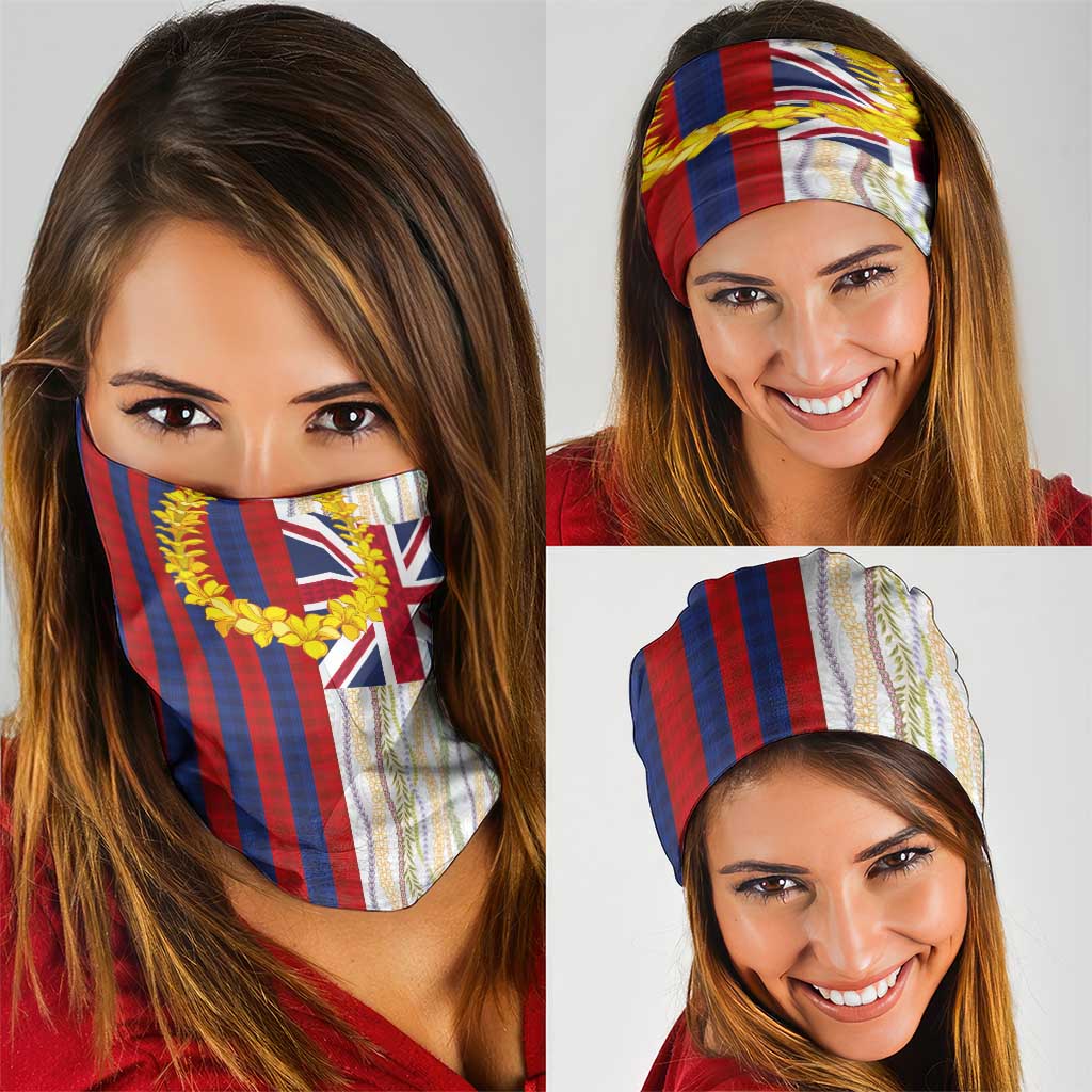 Hawaiian Tropical Plants Lei Neck Gaiter National Flag Style LT03 - Polynesian Pride