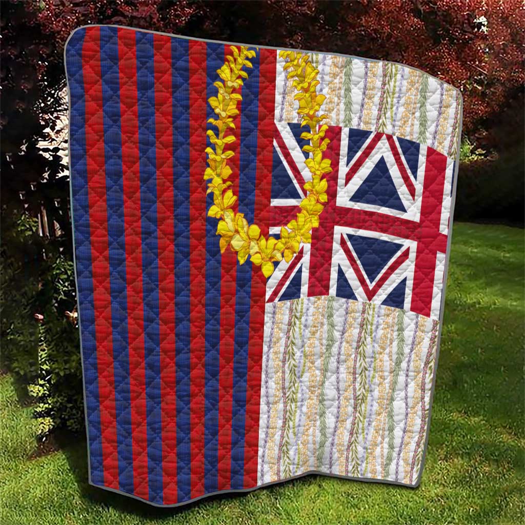 Hawaiian Tropical Plants Lei Quilt National Flag Style LT03 - Polynesian Pride