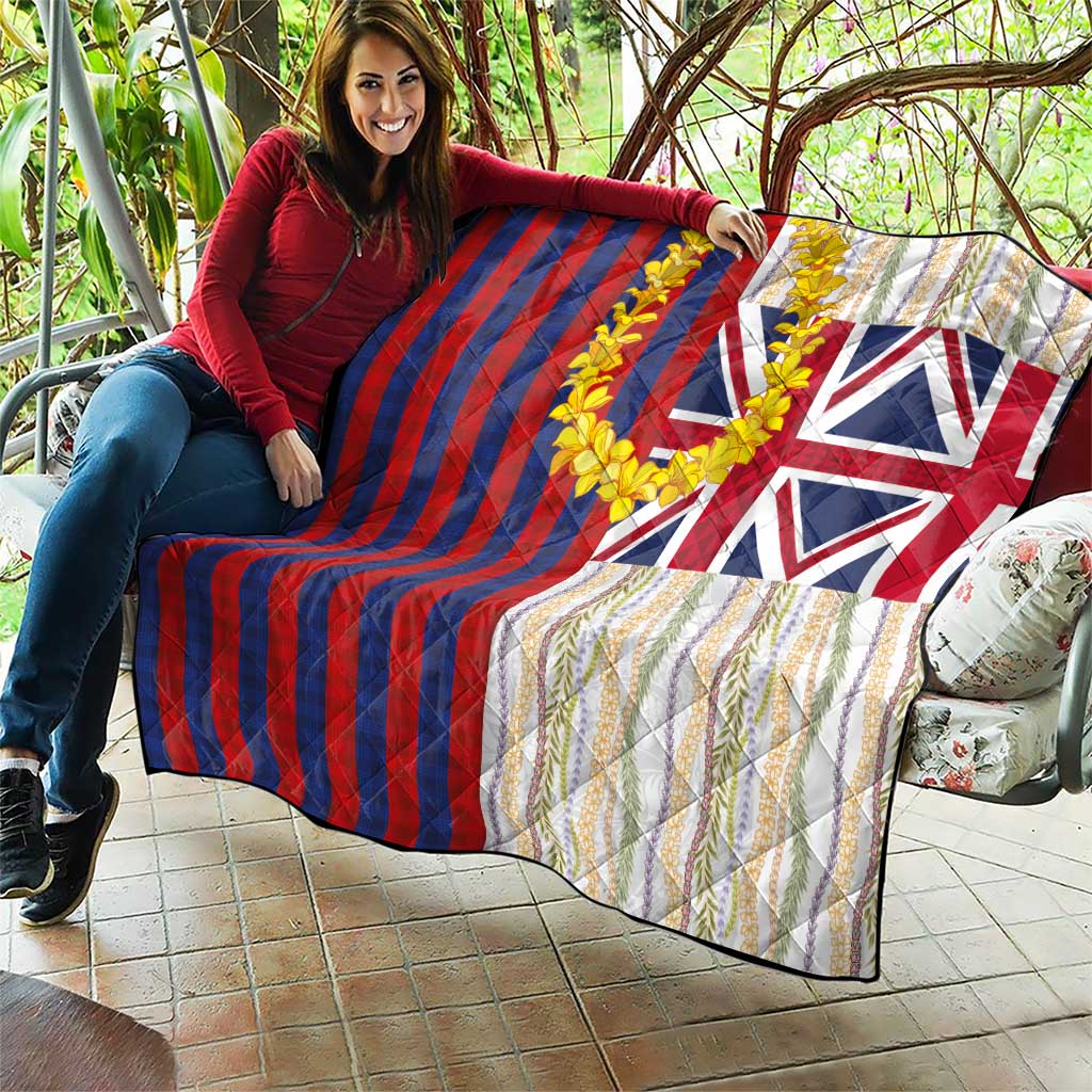 Hawaiian Tropical Plants Lei Quilt National Flag Style LT03 - Polynesian Pride