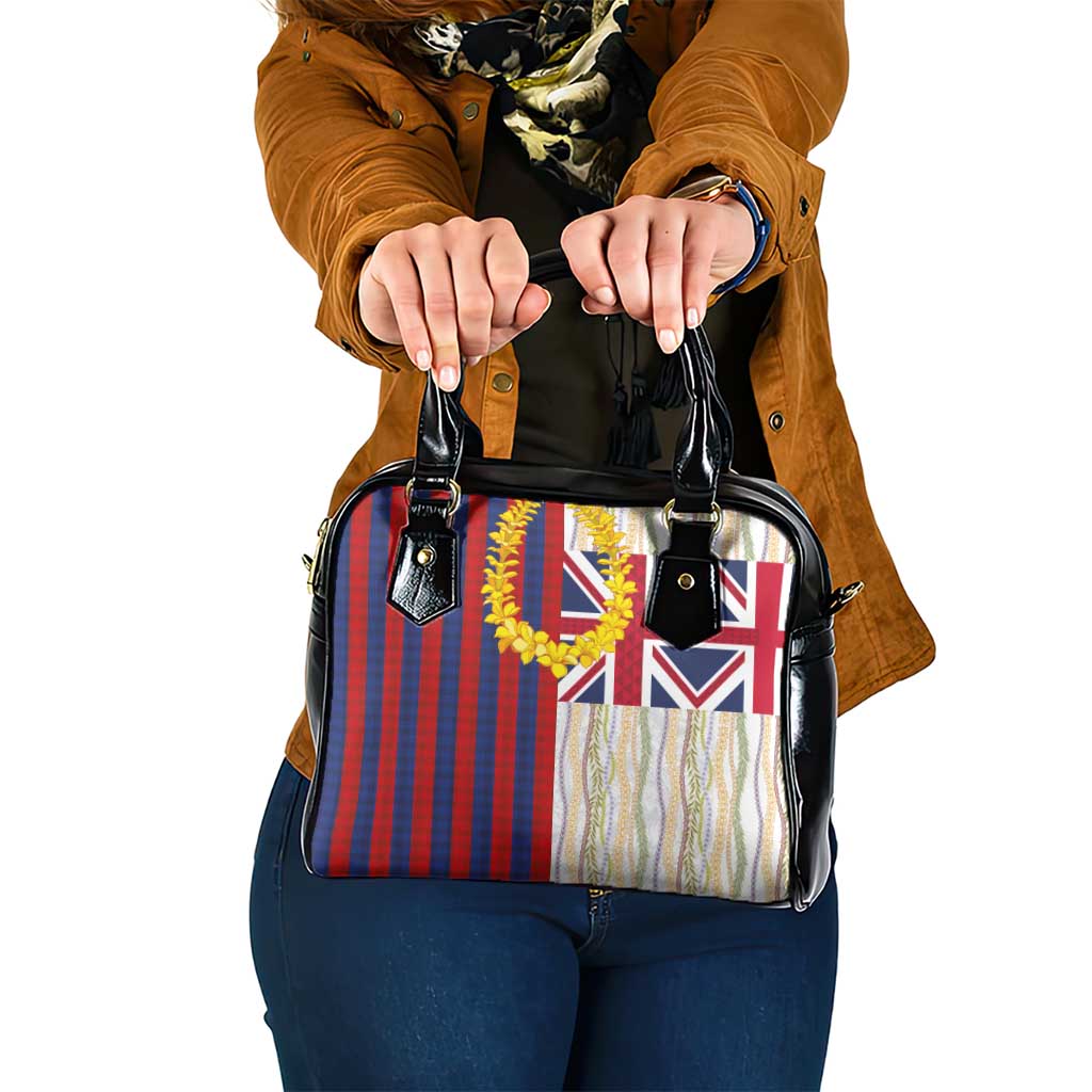 Hawaiian Tropical Plants Lei Shoulder Handbag National Flag Style - Polynesian Pride