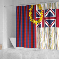 Hawaiian Tropical Plants Lei Shower Curtain National Flag Style LT03 - Polynesian Pride