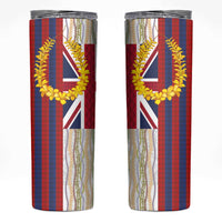 Hawaiian Tropical Plants Lei Skinny Tumbler National Flag Style LT03 Multicolor - Polynesian Pride