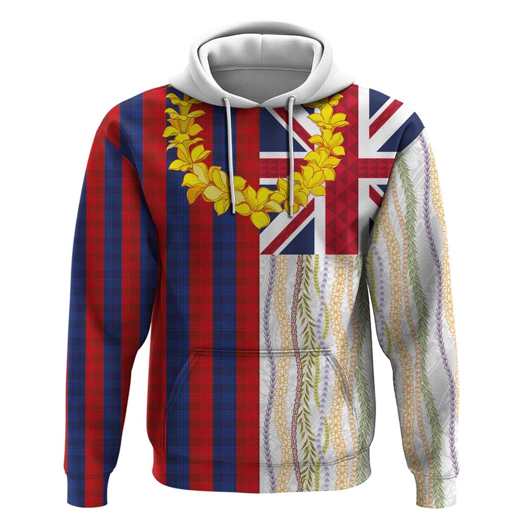 Hawaiian Tropical Plants Lei Zip Hoodie National Flag Style LT03 Pullover Hoodie Multicolor - Polynesian Pride