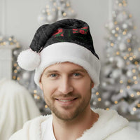 Hawaiian Kakau Art Christmas Santa Hat Taro Leaves with Ohia Lehua and Pakala Pattern LT03 - Polynesian Pride
