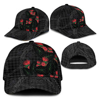 Hawaiian Kakau Art Classic Cap Taro Leaves with Ohia Lehua and Pakala Pattern LT03 - Polynesian Pride