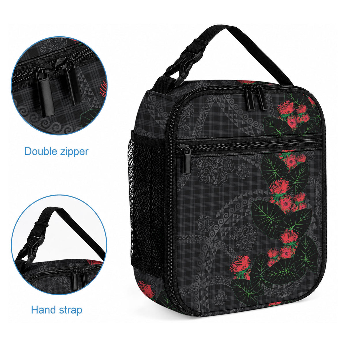 Hawaiian Kakau Art Lunch Bag LT03 - Polynesian Pride