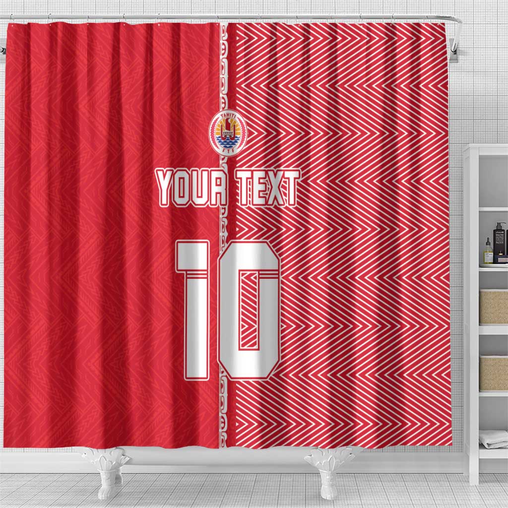 Custom Tahiti Football-Iron Warriors Shower Curtain