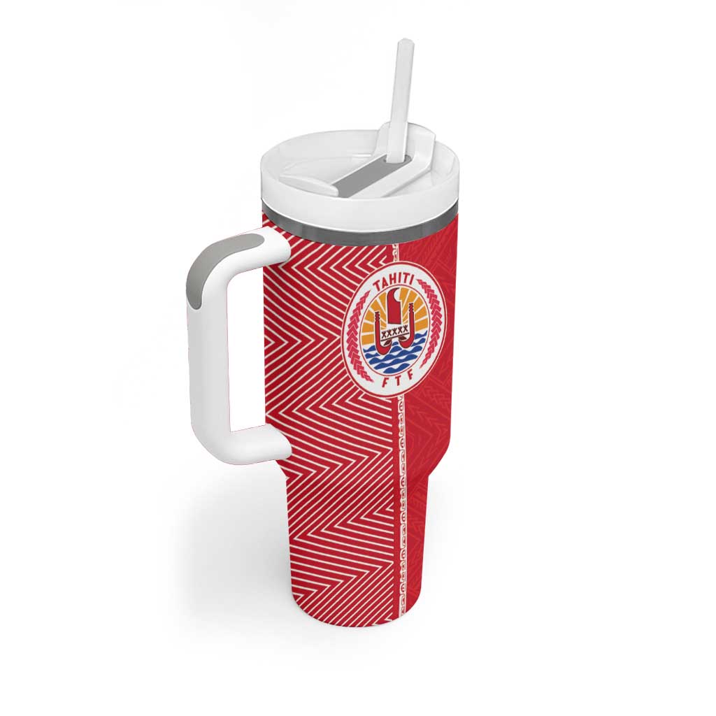 Custom Tahiti Football-Iron Warriors Tumbler With Handle